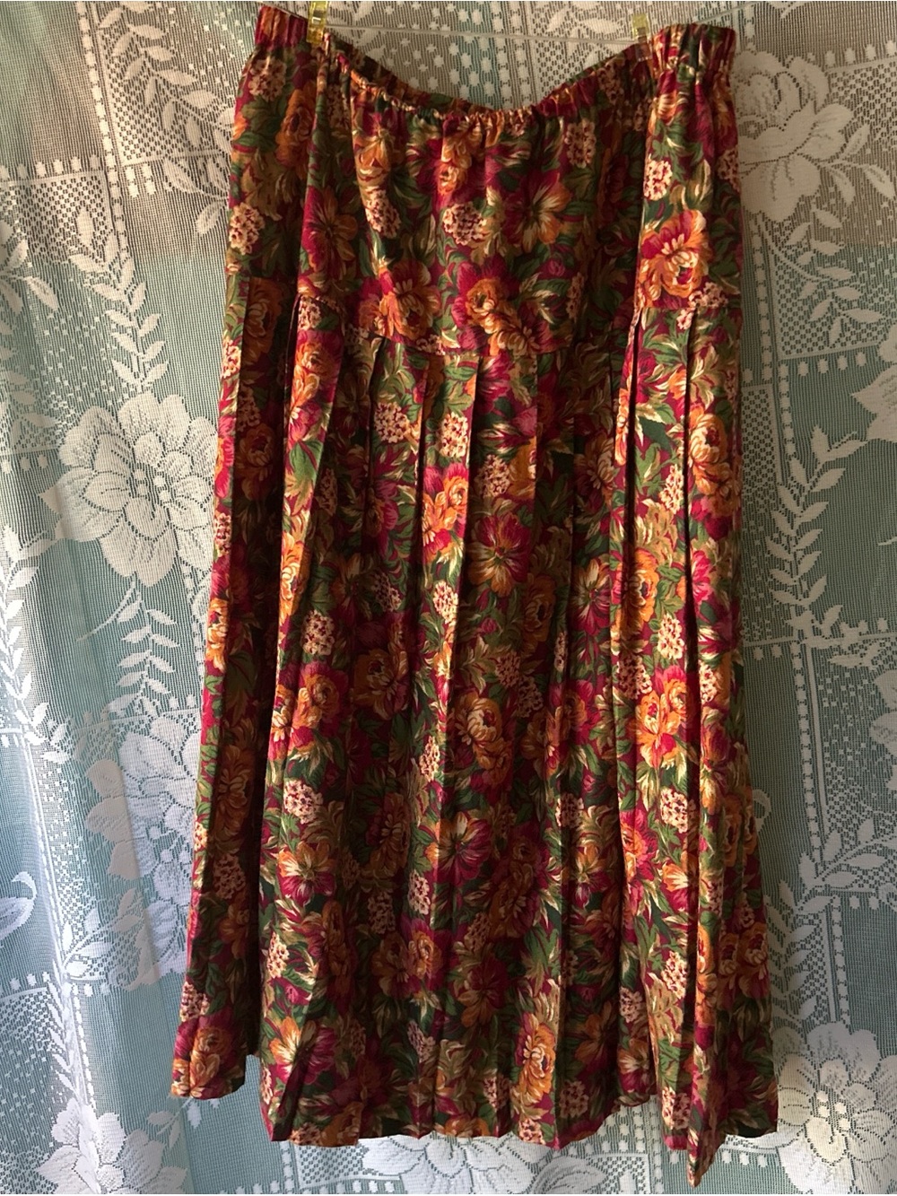 Vintage Cottagecore Floral Skirt